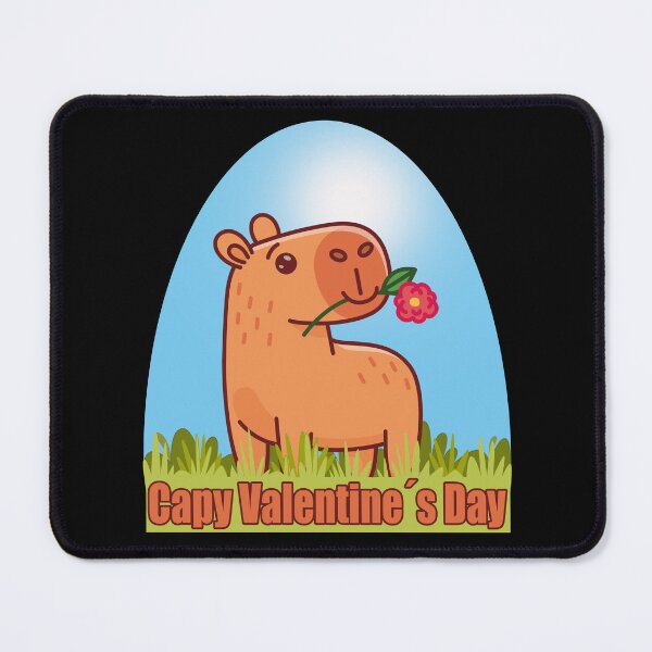 Item preview, capybara valentine designed and sold by inkStyleMDQ.