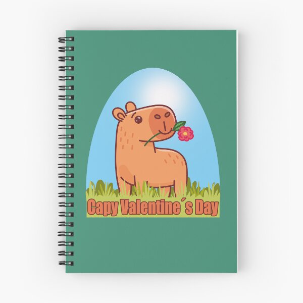 Item preview, capybara valentine designed and sold by inkStyleMDQ.