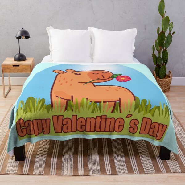 Item preview, capybara valentine designed and sold by inkStyleMDQ.