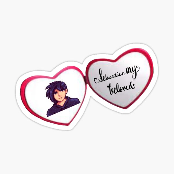 Aperçu de l'œuvre "Sebastian mon bien-aimé" Stardew Valley Heart Locket Meme créée et vendue par luna-n-bub.