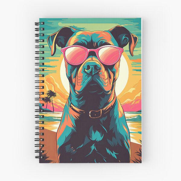 Item preview, Sassy Pit Bull 2 - Vibrant Beach Pop Art by Kasey Rajotte designed and sold by Kasey Rajotte.