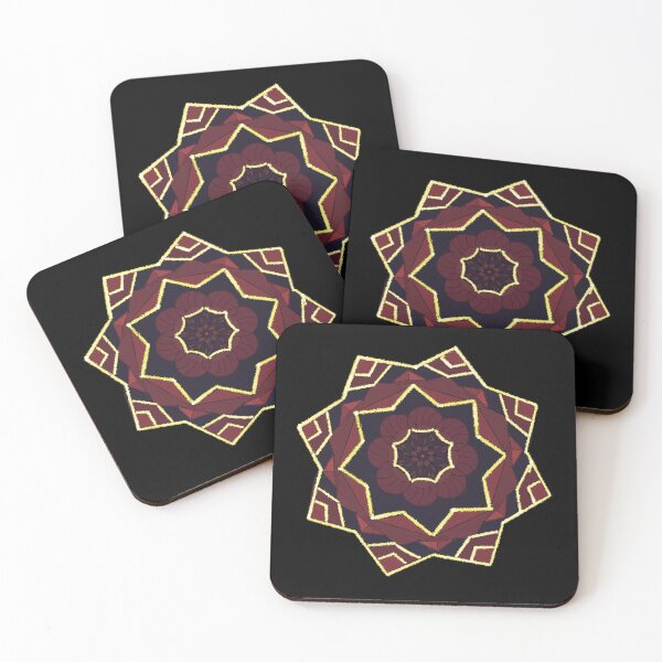 Item preview, Gold Chocolate Mandala designed and sold by AllGenDesigns.