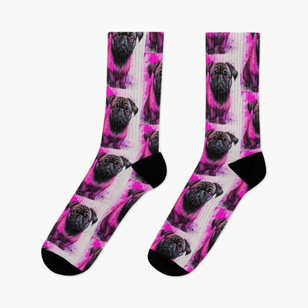 Item preview, Pug Ink Splatter 6 designed and sold by RedBluffTraders.