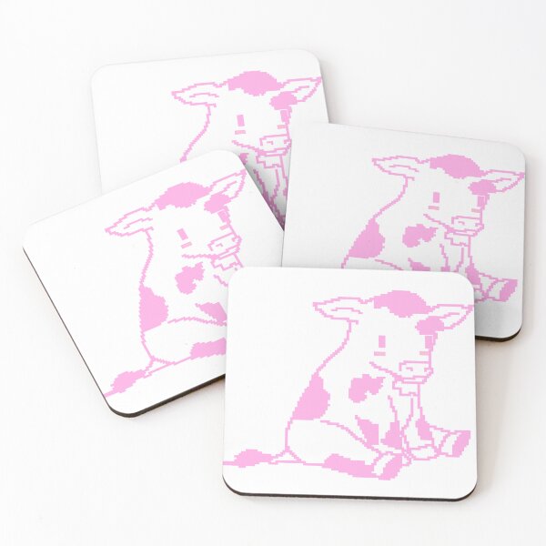 Item preview, Pink color cow drawing designed and sold by Dianaacs.