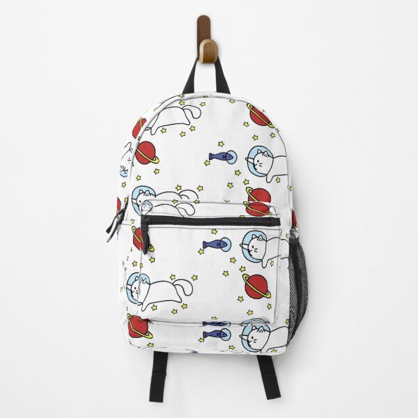 Item preview, Galactic Adventurer Space Cat with Space Fish designed and sold by ToadsWorkshop.