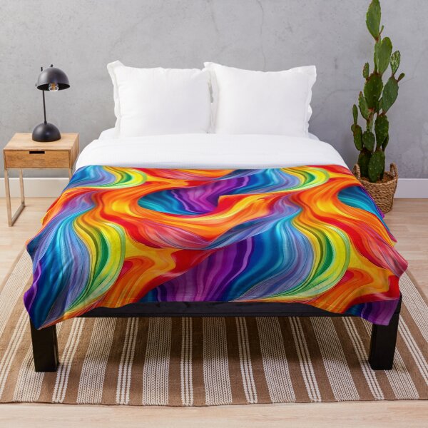 Item preview, Colorful Psychedelic Rainbow Flag designed and sold by TheMerch-er.