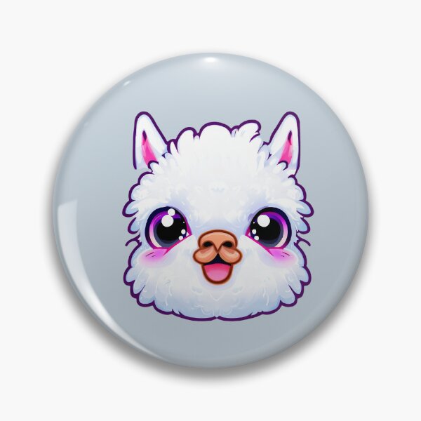 Item preview, Llama Pink Sticker Cute Kawaii designed and sold by llamahuaska.