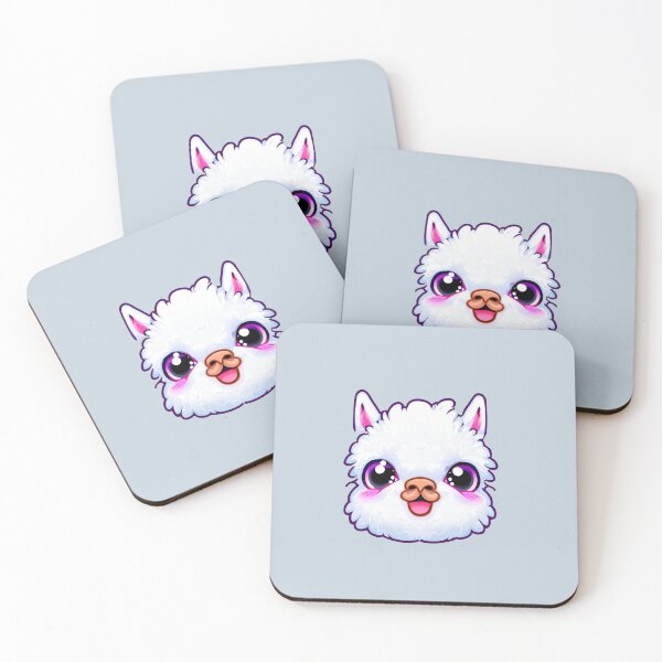 Item preview, Llama Pink Sticker Cute Kawaii designed and sold by llamahuaska.