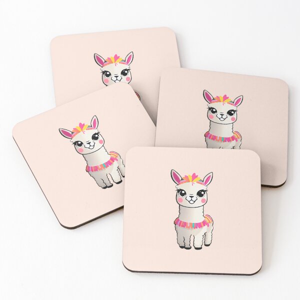 Item preview, Sticker Lama Cute With Pink Dress Kawaii designed and sold by llamahuaska.
