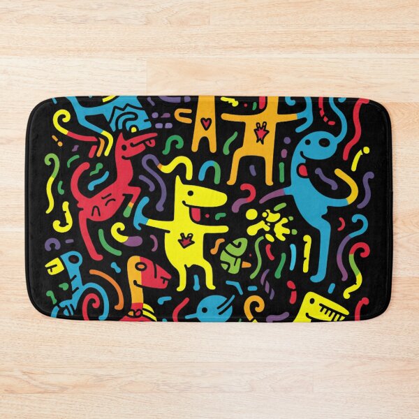 Item preview, Popart style Canine Capers: The Dance of Dogs - pop art tribute designed and sold by Moisky Art.