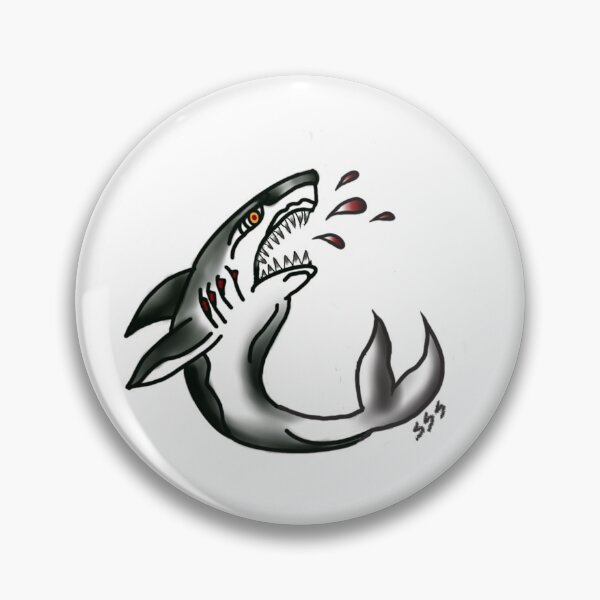 Item preview, Traditional tattoo style shark designed and sold by SidneySSS.