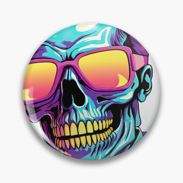 Item preview, Synthwave, Cyberpunk, 1980s Vibe Zombie Head! designed and sold by aaronwstone13.