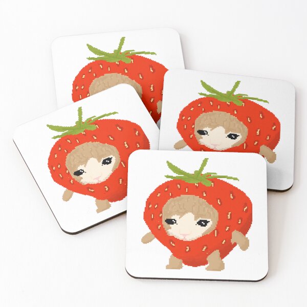 Item preview, Strawberry cat designed and sold by Dianaacs.