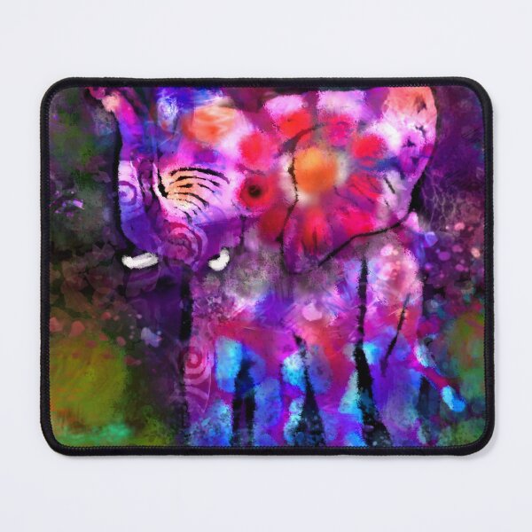 Item preview, Abstract Whimsical Elephant Folk Art designed and sold by oceanlady65.