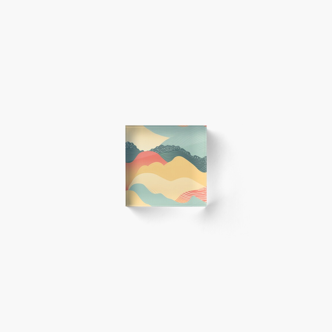 Abstract Pattern 1, sound waves like hills or fingerprints, frills
