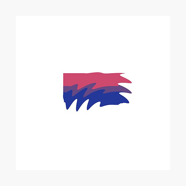 Item preview, Bi Pride ripple flag designed and sold by Puddleleaps.