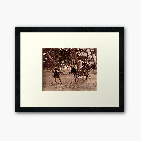 Jinrikisha - Meiji Japan Framed Art Print