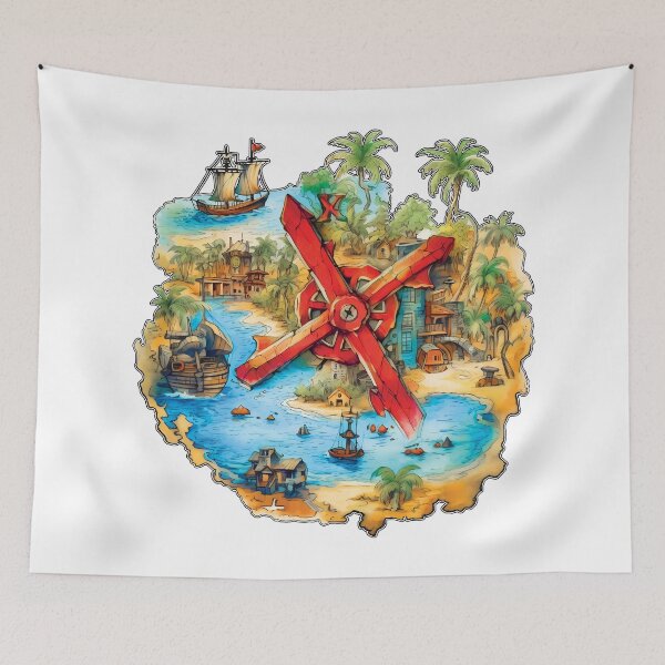 Item preview, X Marks the Spot - Pirate Treasure Map designed and sold by Rickie Pauley.