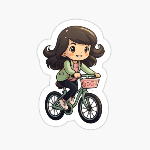 Item preview, Kawaii bike commute designed and sold by Hochiedesign.