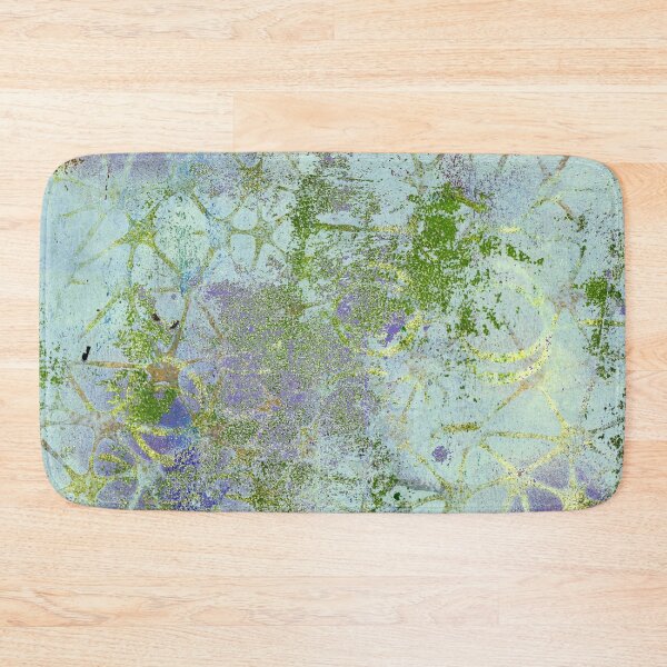 Item preview, Aged flower pattern in Aqua and Purple designed and sold by LiszaB.