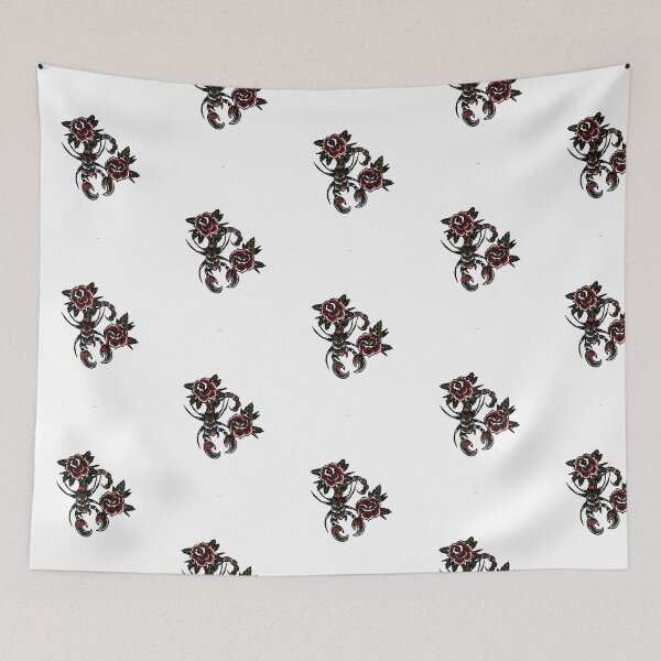 Item preview, Traditional scorpion tattoo with roses  designed and sold by SidneySSS.