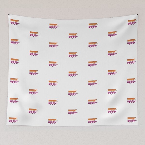 Item preview, Lesbian Pride ripple flag designed and sold by Puddleleaps.