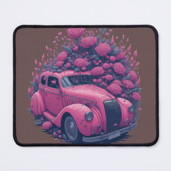 Item preview, My pink vintage flower car designed and sold by Ersha-Design.