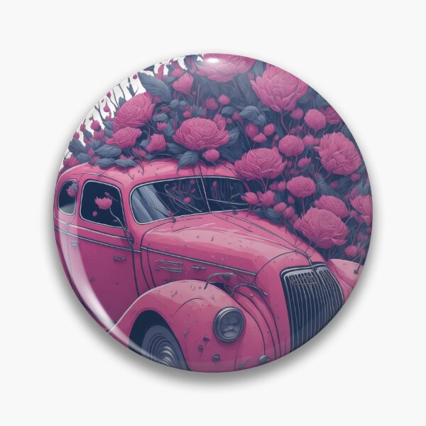 Item preview, My pink  vintage flower car designed and sold by Ersha-Design.