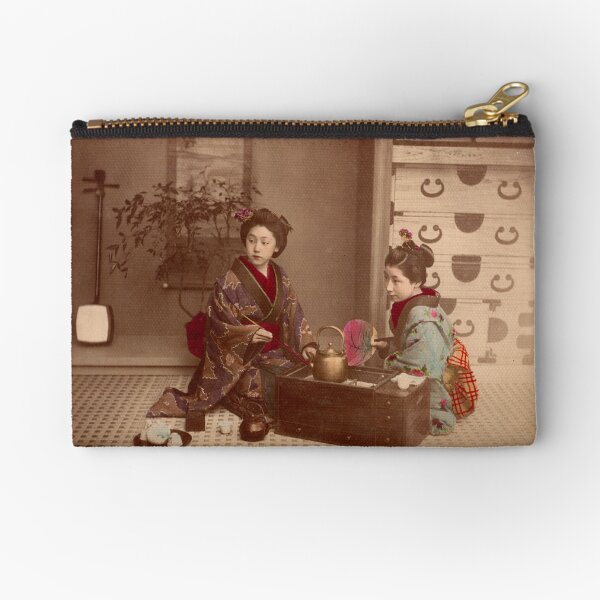 Japanese girls, meiji period, Japan Zipper Pouch