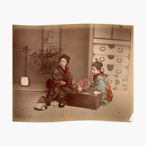 Japanese girls, meiji period, Japan Poster