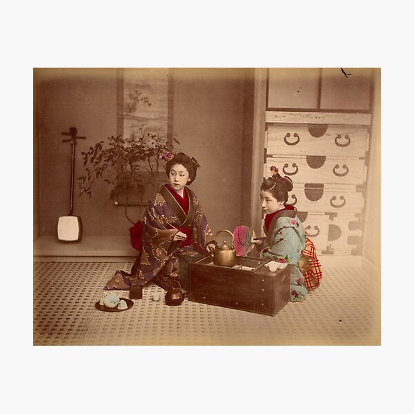 Japanese girls, meiji period, Japan Photographic Print