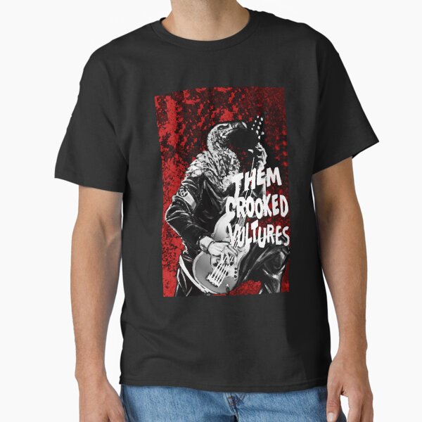 Item preview, Them crooked vulture playing on the guitar, red background designed and sold by haiernra.
