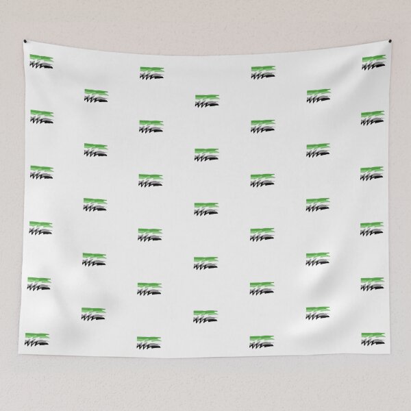 Item preview, Aromantic Pride ripple flag designed and sold by Puddleleaps.