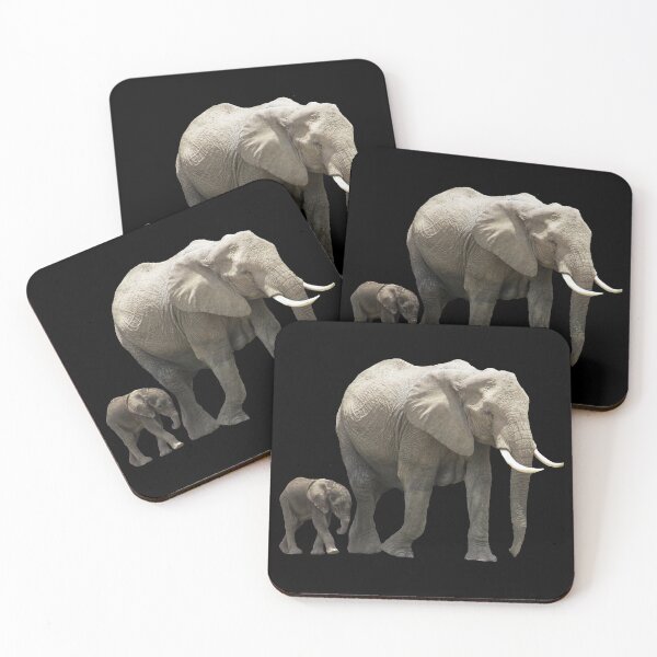 Item preview, Elephant mom with elephant baby - Africa designed and sold by TShirtsundMehr.
