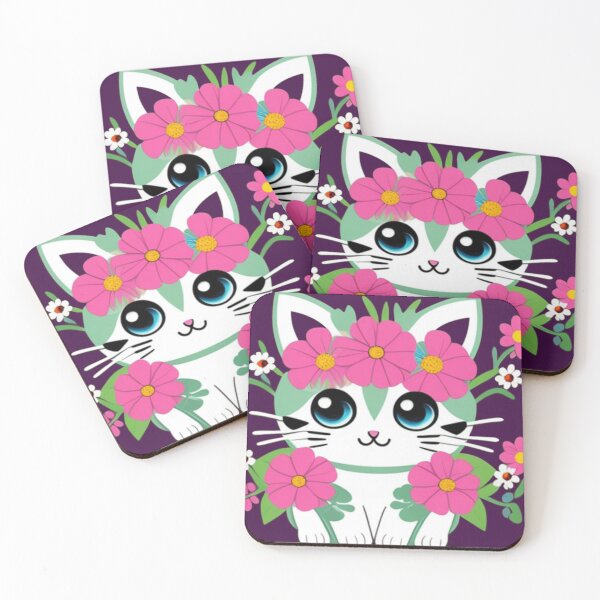 Item preview, Flower kitty  designed and sold by Roxburylane.
