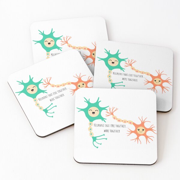 Item preview, Cute Neurons Fire Together designed and sold by YellowfishShop.