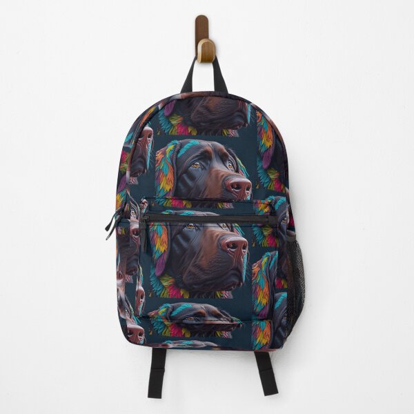 Item preview, Ai Art chocolate lab boho style designed and sold by Thehobbiehouse.