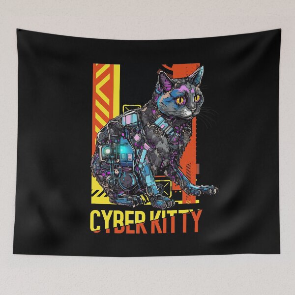 Item preview, Cyber kitty designed and sold by hamishby.