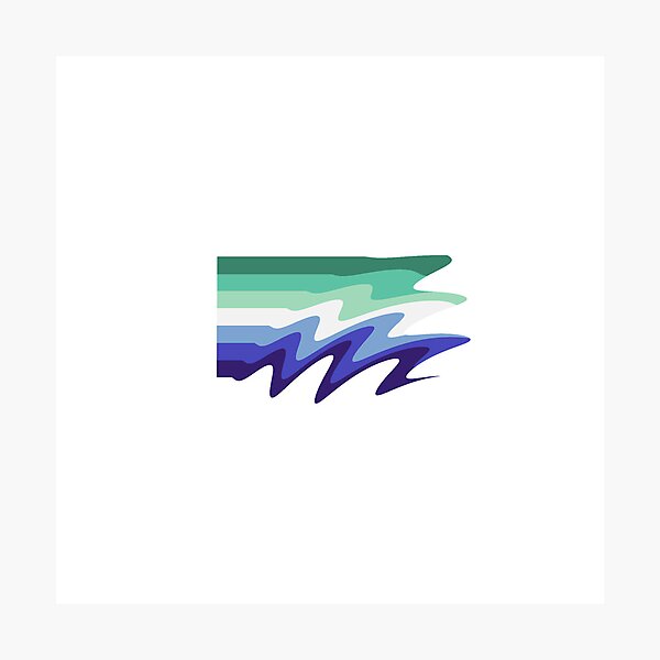 Item preview, Gay Pride ripple flag designed and sold by Puddleleaps.