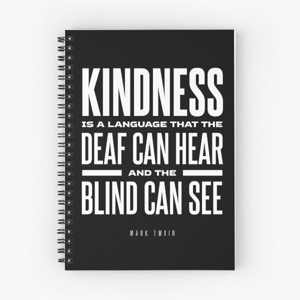 Item preview, Kindness Is A Language - Mark Twain Quote - Literature - Typography Print - Black designed and sold by Studio Grafiikka.