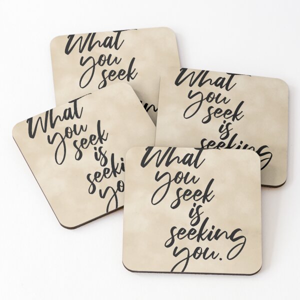 Item preview, What You Seek Is Seeking You - Rumi Quote - Literature - Typography Print 2 - Vintage designed and sold by Studio Grafiikka.