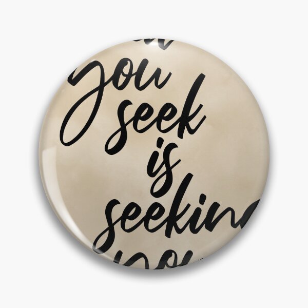Item preview, What You Seek Is Seeking You - Rumi Quote - Literature - Typography Print 2 - Vintage designed and sold by Studio Grafiikka.