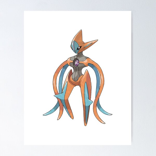 cute deoxys from pokemon anime illustration)), ((symmetrical