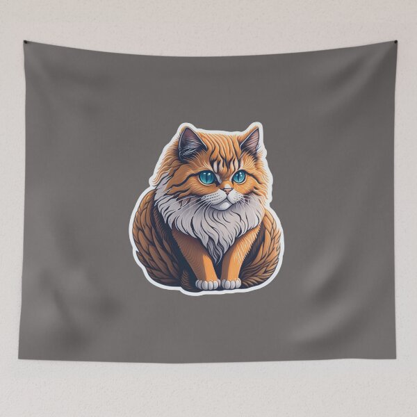 Item preview, Persian Cat (Sticker and Print Out) designed and sold by Sir Elgin Ortiz.