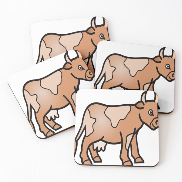 Item preview, purplish brown dairy cow with pointed horns long tail designed and sold by ZekeRan34.
