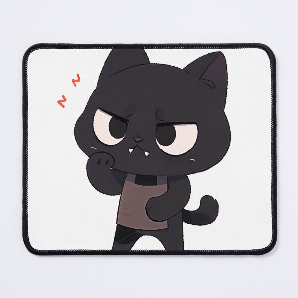 Item preview, Angry black cat designed and sold by HappyCuteCat.