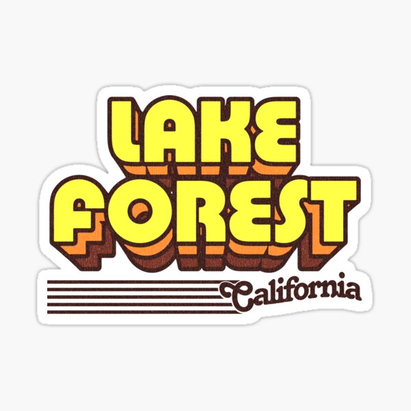 Vista previa del artículo con la obra «Lake Forest, California | Rayas retro», diseñado y vendido por retroready.