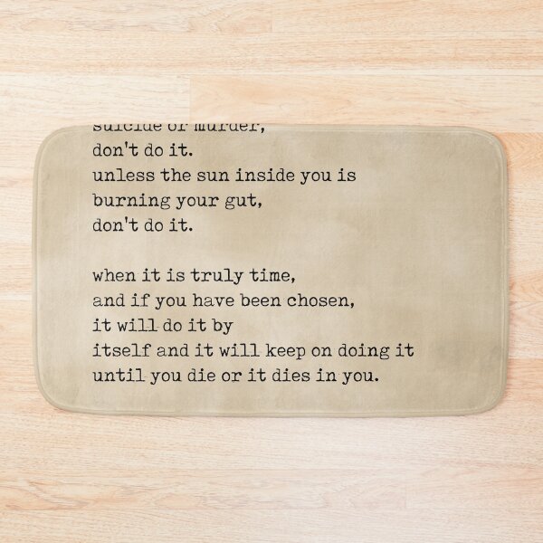 Item preview, It will do it by itself - Charles Bukowski Poem - Literature - Typewriter Print - Vintage designed and sold by Studio Grafiikka.