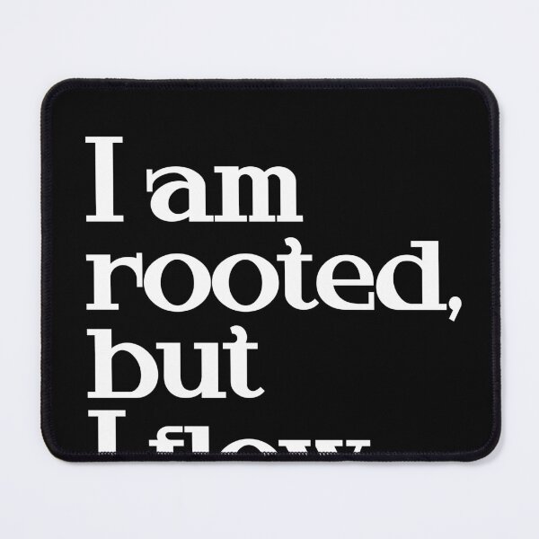Item preview, I am rooted, but I flow - Virginia Woolf Quote - Literature - Typography Print - Black designed and sold by Studio Grafiikka.