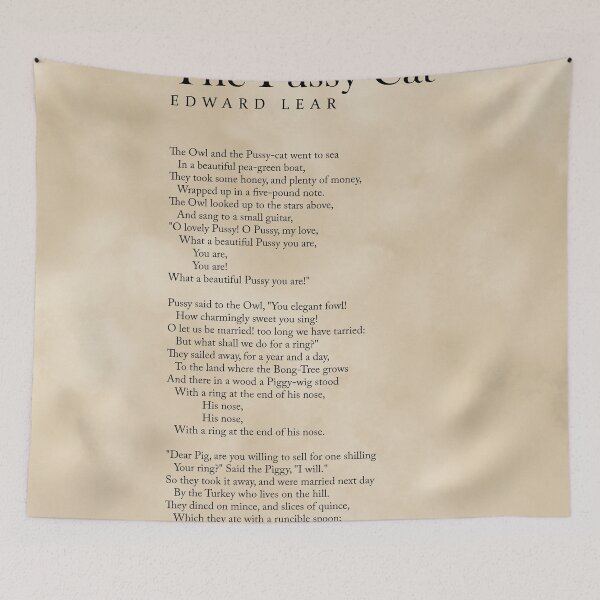 Item preview, The Owl And The Pussy-Cat - Edward Lear Poem - Literature - Typography Print 3 - Vintage designed and sold by Studio Grafiikka.